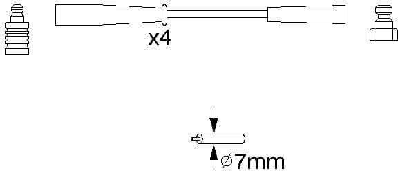 Ignition Cable Kit 0986356817 - image 10