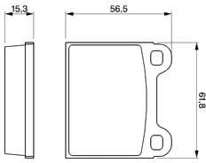 Brake Pad Set, disc brake 0986462282 - image 6