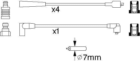 Ignition Cable Kit 0986356798 - image 10