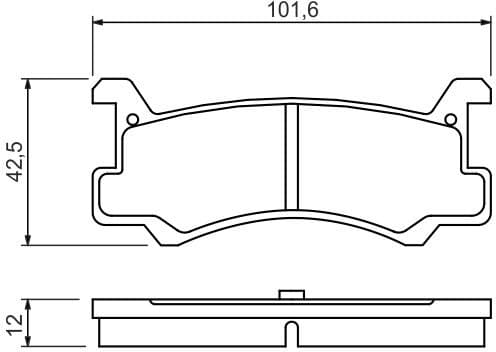 Brake Pad Set, disc brake 0986460080 - image 8