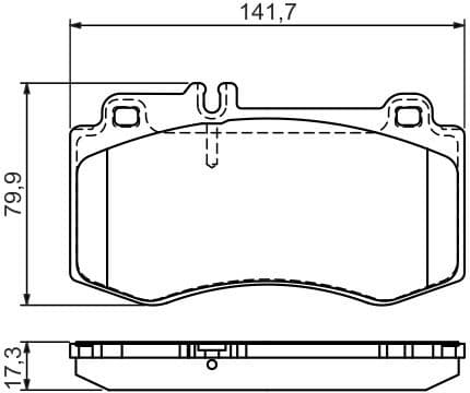 Brake Pad Set, disc brake 0986494405 - image 5