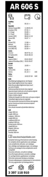 Wiper Blade Aerotwin Retrofit 3 397 118 910 - image 8