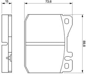 Brake Pad Set, disc brake 0986463921 - image 10