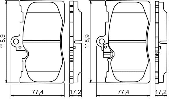 Brake Pad Set, disc brake 0986494252 - image 8