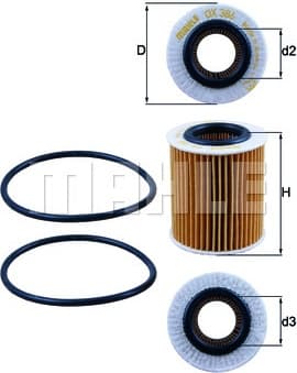 Filter oil OX386D - image 3