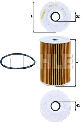 Filter oil OX415D - image 3