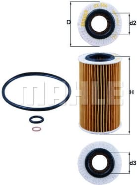 Filter oil OX384D - image 3