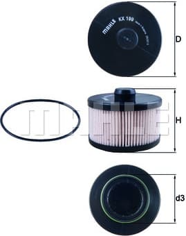 Filter diesel fuel KX199D - image 3