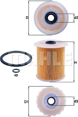 Filter diesel fuel KX75D - image 3