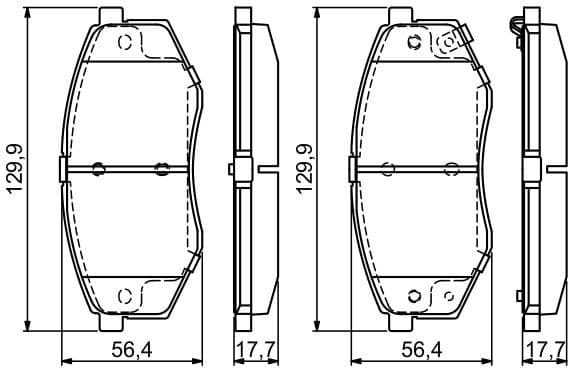 Brake Pad Set, disc brake 0986494692 - image 2