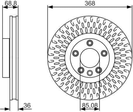 Brake Disc 0986479A33 - image 3