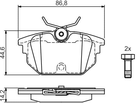 Brake Pad Set, disc brake 0986424545 - image 8