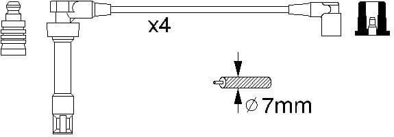 Ignition Cable Kit 0986356307 - image 10