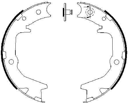 Brake Shoe Set, parking brake 0986487683 - image 6