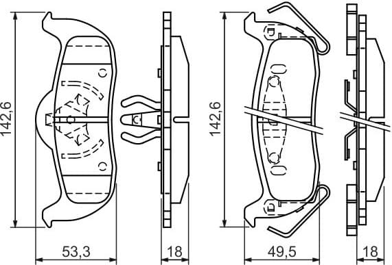 Brake Pad Set, disc brake 0986494142 - image 12