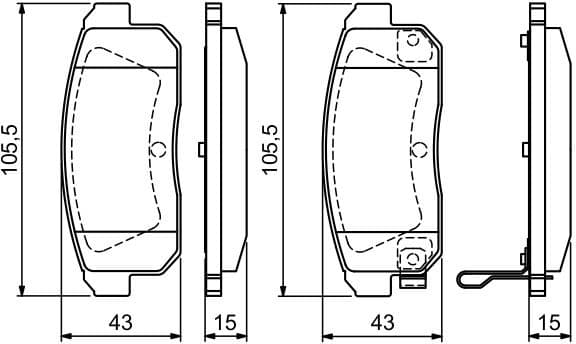 Brake Pad Set, disc brake 0986494223 - image 7