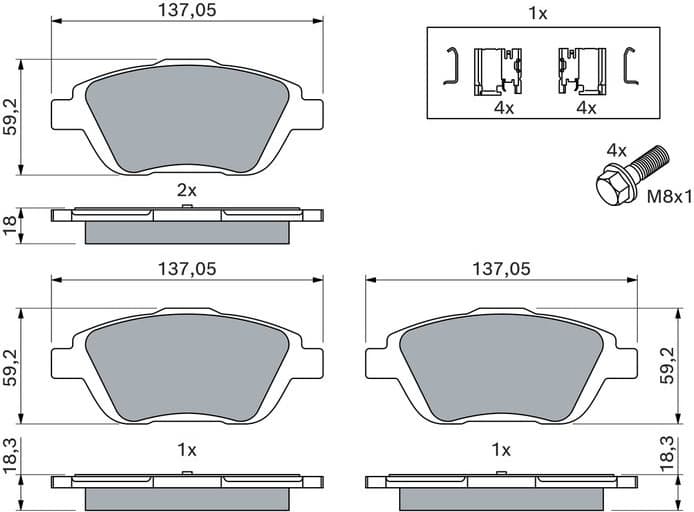 Brake Pad Set, disc brake 0986494438 - image 13