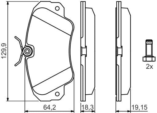 Brake Pad Set, disc brake 0986460939 - image 8