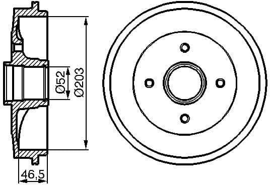 Brake Drum 0986477124 - image 2