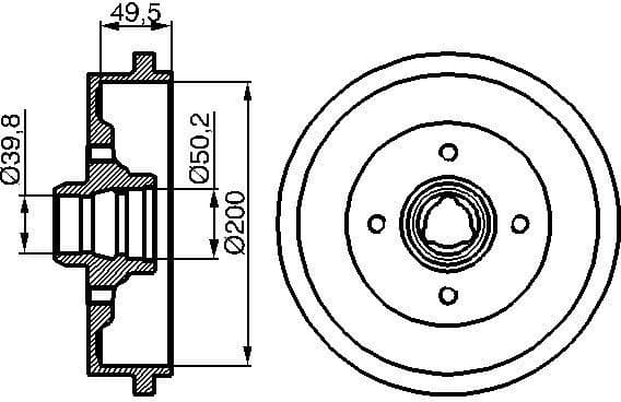 Brake Drum 0986477041 - image 3
