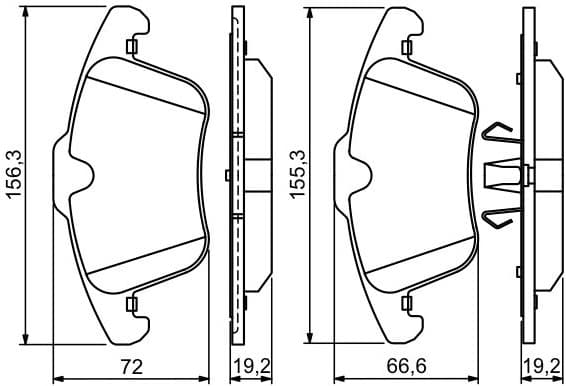 Brake Pad Set, disc brake 0986494209 - image 12