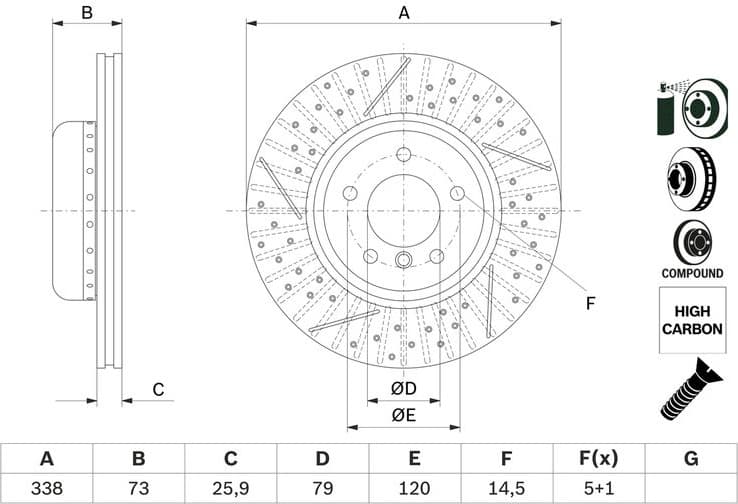 Brake Disc 0986479E09 - image 6