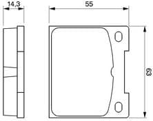Brake Pad Set, disc brake 0986460881 - image 6