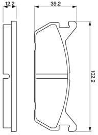 Brake Pad Set, disc brake 0986461146 - image 12