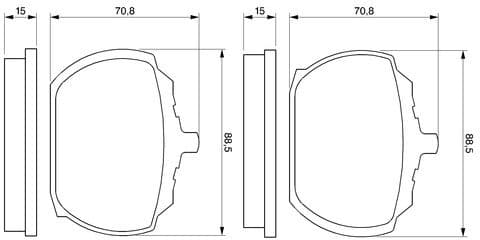 Brake Pad Set, disc brake 0986463641 - image 6