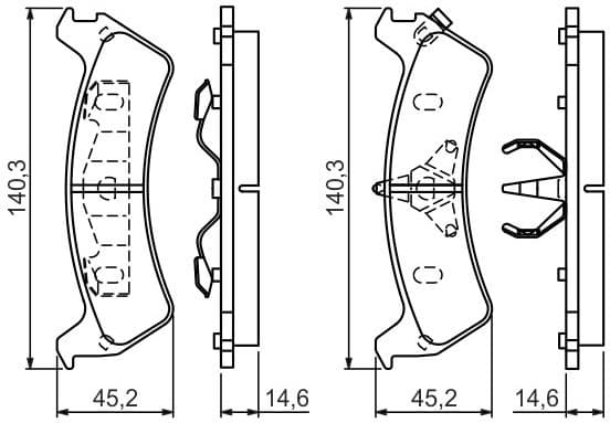 Brake Pad Set, disc brake 0986424655 - image 6