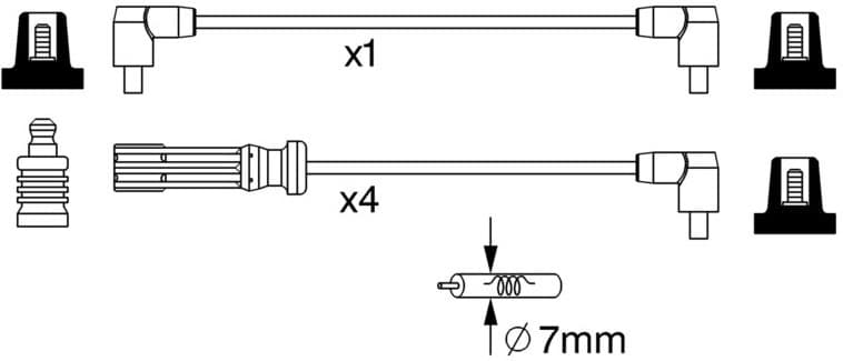 Ignition Cable Kit 0986357244 - image 10