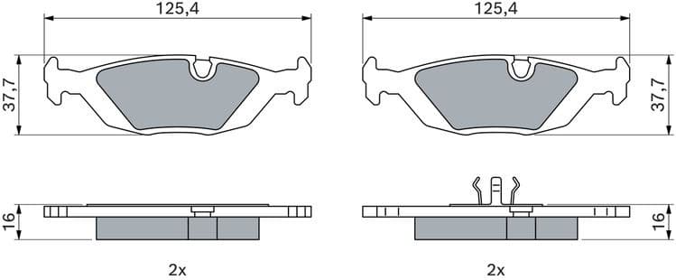 Brake Pad Set, disc brake 0986466751 - image 9