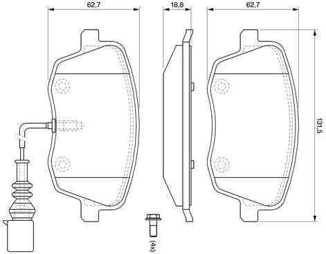 Brake Pad Set, disc brake 0986494105 - image 8