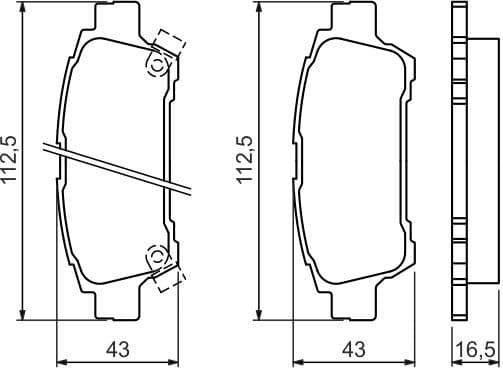 Brake Pad Set, disc brake 0986424762 - image 2