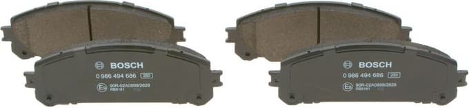 Brake Pad Set, disc brake 0986494686 - image 2