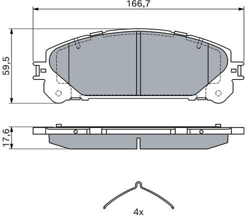 Brake Pad Set, disc brake 0986494686 - image 8