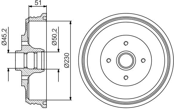 Brake Drum 0986477178 - image 2