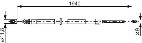 Cable Pull, parking brake 1987482325 - image 2