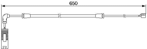 Warning Contact, brake pad wear 1987474960 - image 6