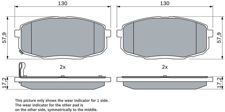 Brake Pad Set, disc brake 0986424811 - image 8