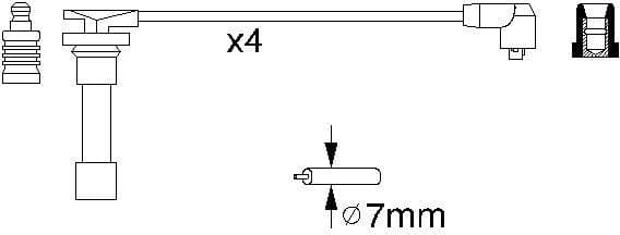 Ignition Cable Kit 0986356776 - image 10