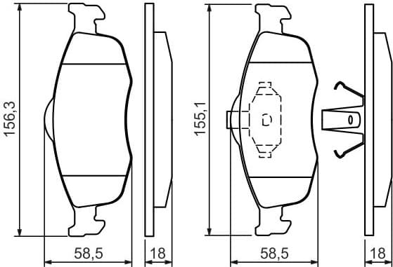 Brake Pad Set, disc brake 0986460969 - image 12