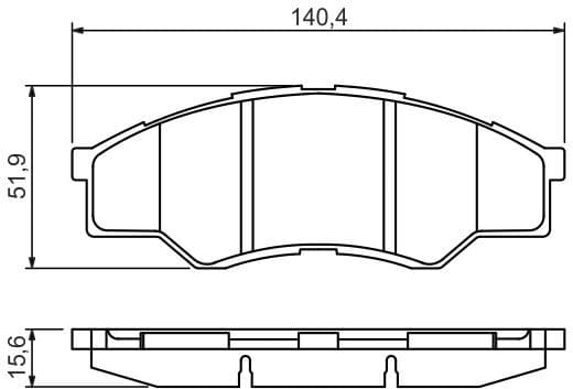 Brake Pad Set, disc brake 0986494425 - image 3