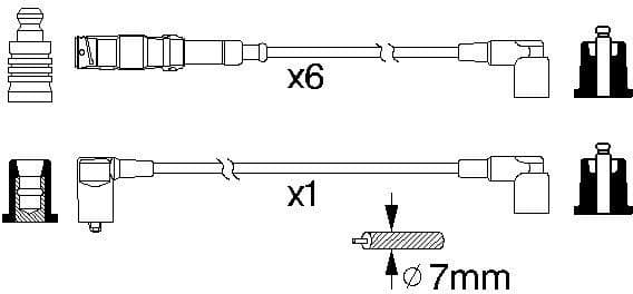 Ignition Cable Kit 0986356332 - image 10