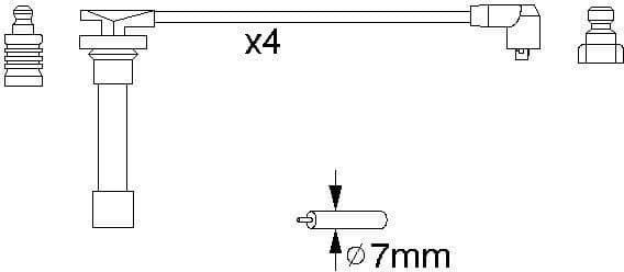 Ignition Cable Kit 0986356821 - image 10