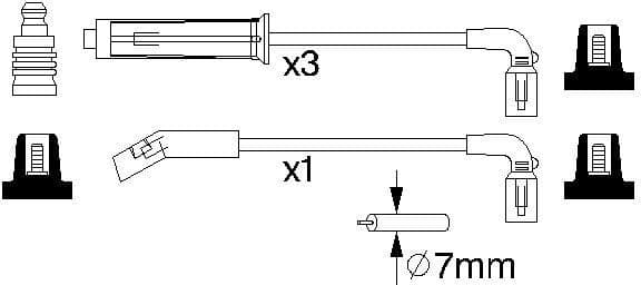 Ignition Cable Kit 0986356980 - image 10