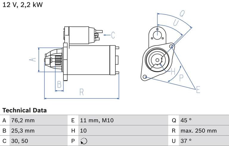 Starter 0986022450 - image 2