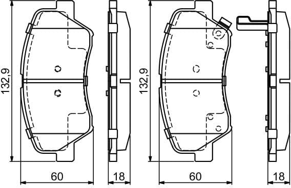 Brake Pad Set, disc brake 0986494691 - image 8