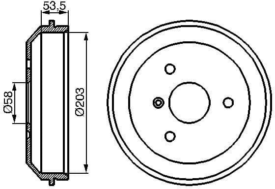 Brake Drum 0986477103 - image 2