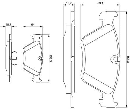Brake Pad Set, disc brake 0986424351 - image 11